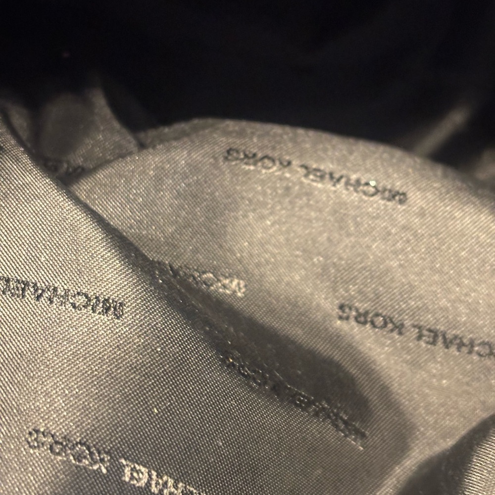 Michael Kors Black Leather Tote Bag - Picture 8 of 9
